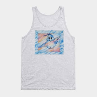 Happy Bluebird Flies Tank Top